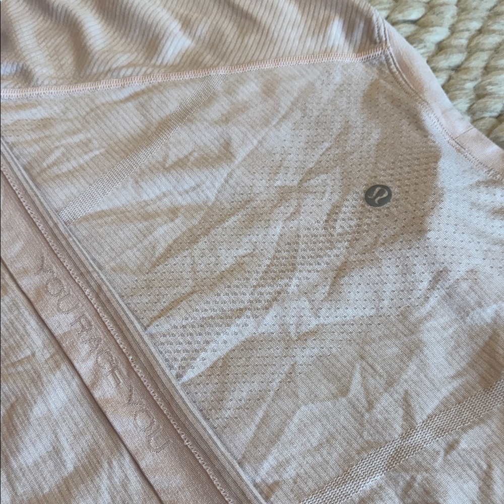 Lululemon Blush Pink Ribbed Top